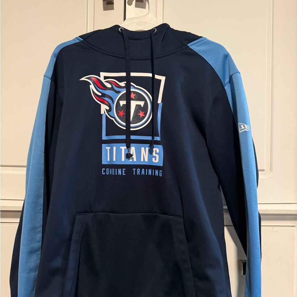 NFL Titans Navy and Light Blue Hoodie